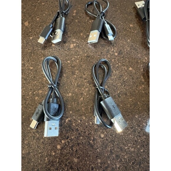 USB-C to USB Cable - Set Of 10 - One foot long Each - Picture 2 of 5